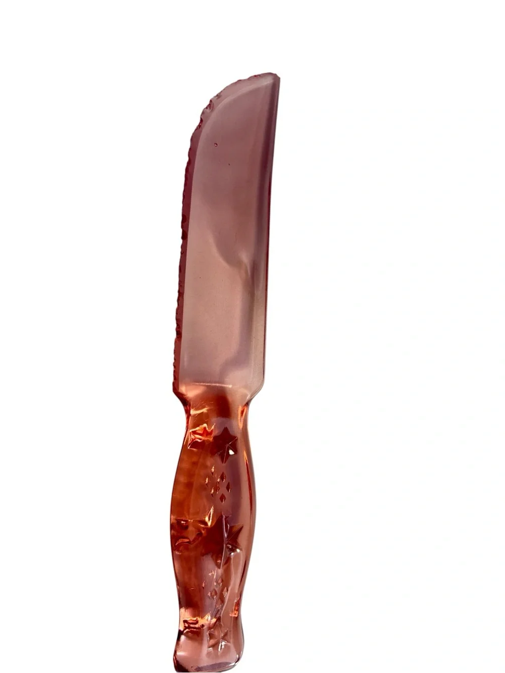 Vintage Pink Depression Glass Knife